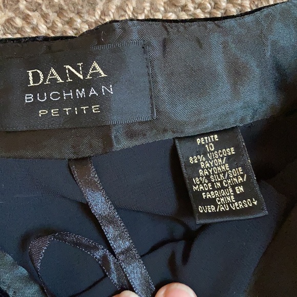 Beautiful vintage Dana Bachman high rise velvet silk lined tapered leg pant 10P - Picture 6 of 10